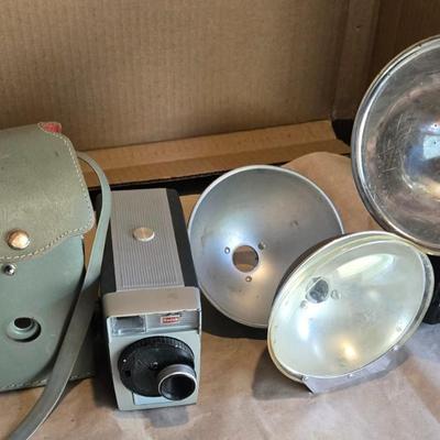 Sale Photo Thumbnail #23: Vintage Lot of Cameras & accessories
Unknown if they work but a great display item