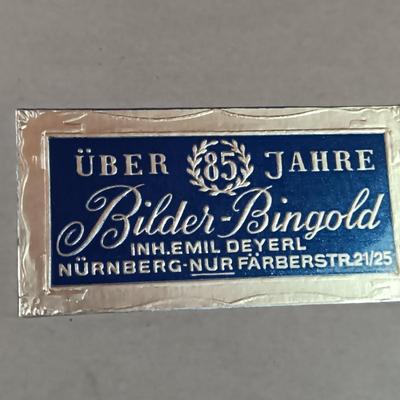 4 ÜBER 85 JAHRE BILDER-BINGOLD FRAMED PICTURES W/PHOTO OF PICTURES HANGING ON THE WALL IN BACKGROUND