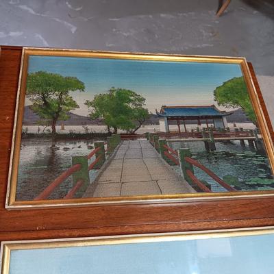 4 ÜBER 85 JAHRE BILDER-BINGOLD FRAMED PICTURES W/PHOTO OF PICTURES HANGING ON THE WALL IN BACKGROUND