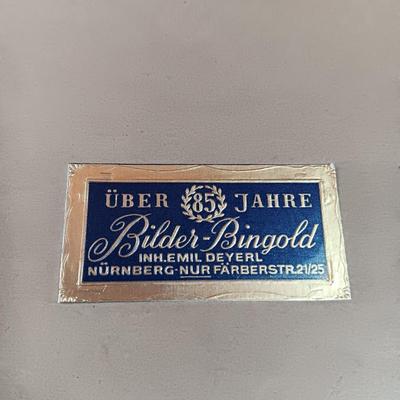 4 ÜBER 85 JAHRE BILDER-BINGOLD FRAMED PICTURES W/PHOTO OF PICTURES HANGING ON THE WALL IN BACKGROUND