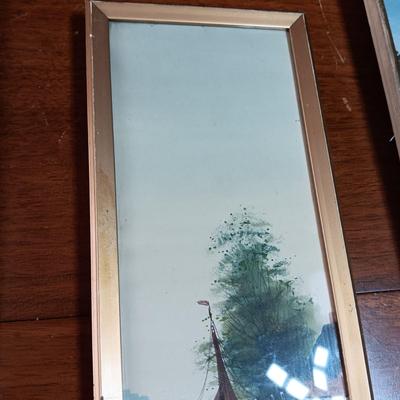 2 ÜBER 85 JAHRE BILDER-BINGOLD FRAMED PICTURES W/PHOTO OF PICTURES HANGING ON THE WALL IN BACKGROUND