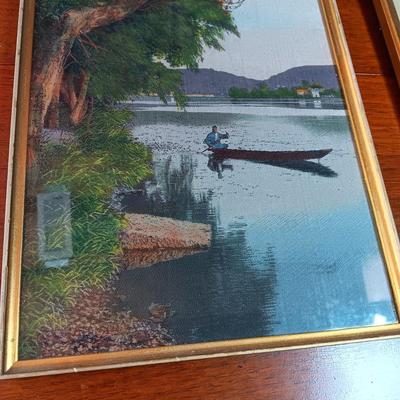2 ÜBER 85 JAHRE BILDER-BINGOLD FRAMED PICTURES W/PHOTO OF PICTURES HANGING ON THE WALL IN BACKGROUND