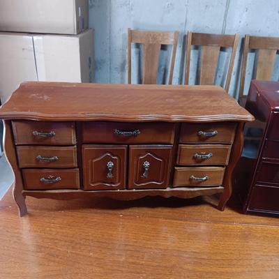 2 DRESSER TOP JEWELRY BOXES