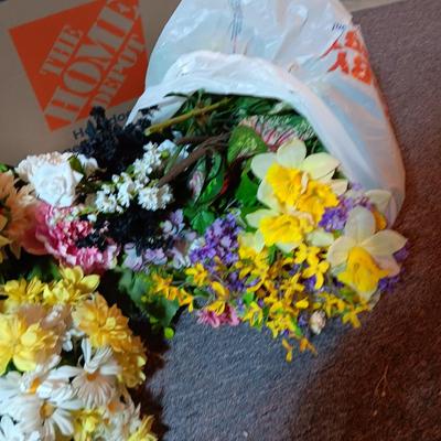 FAUX FLOWERS AND GREENERY
