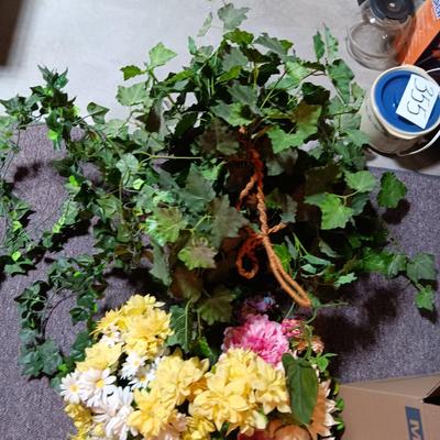FAUX FLOWERS AND GREENERY
