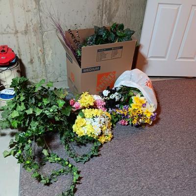 FAUX FLOWERS AND GREENERY