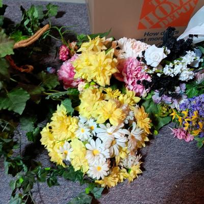 FAUX FLOWERS AND GREENERY