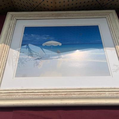 TWO Framed Beach Decor Photos 18 x 13