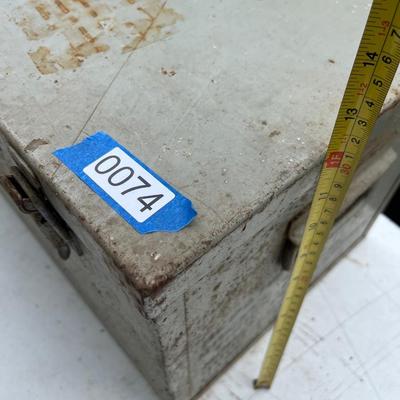 Large Metal Tool Trunk w/Contents