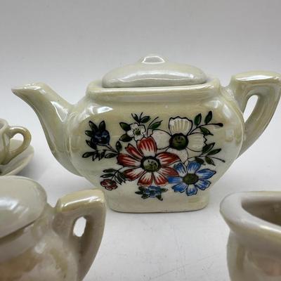 1940’s Nippon Lusterware Dollhouse Tea Set in Original Box