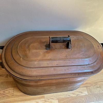 Antique Cream City Copper Boiler Tub