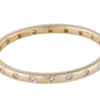 14k Diamond Eternity Band