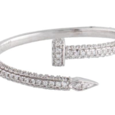 14k Diamond Nail Band