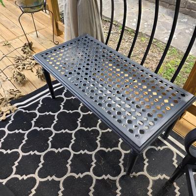 Outdoor metal coffee table