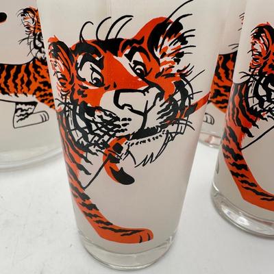 Vintage 1960’s Esso Tiger Frosted Pitcher and Tumblers
