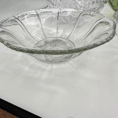 Assortment of Vintage Glass Serving Bowls, Cut Glass, EAPG, etc