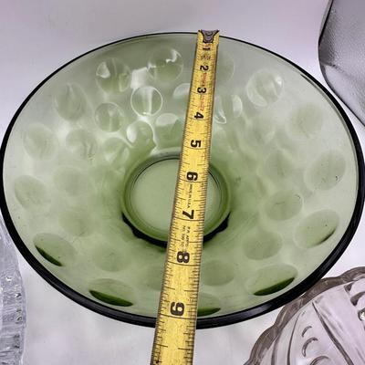 Assortment of Vintage Glass Serving Bowls, Cut Glass, EAPG, etc