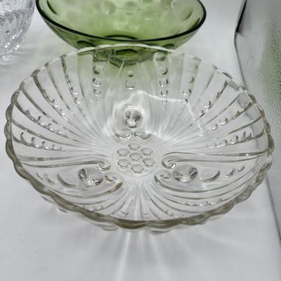 Assortment of Vintage Glass Serving Bowls, Cut Glass, EAPG, etc