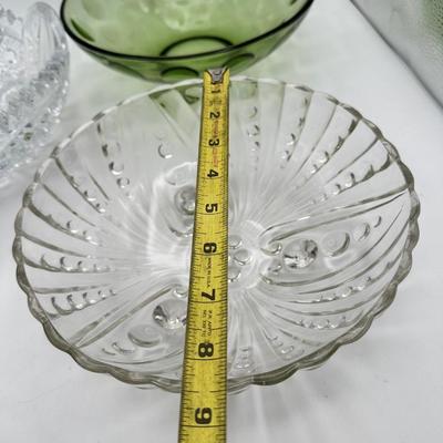 Assortment of Vintage Glass Serving Bowls, Cut Glass, EAPG, etc