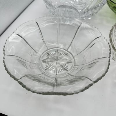 Assortment of Vintage Glass Serving Bowls, Cut Glass, EAPG, etc