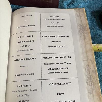 Vintage Nortonville Cardinal Yearbooks