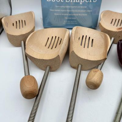 Large Collection of Vtg Shoe Trees, Wood and Metal