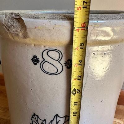 Antique Western Stoneware Company 8 Gallon Crock w/Handles