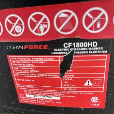 Clean Force 1800 Washer