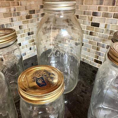 More Jars! Assorted Canning Jars, Vintage Metal Canning Lids