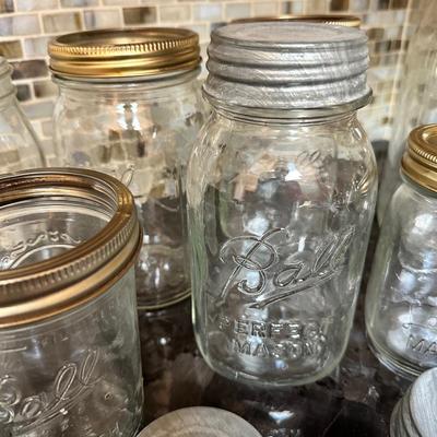 More Jars! Assorted Canning Jars, Vintage Metal Canning Lids