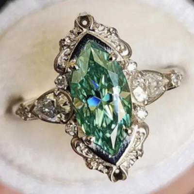 Vintage Green Gemstone Ring