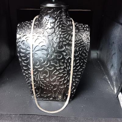 STERLING SILVER 28" HERRINGBONE NECKLACE 24.75g
