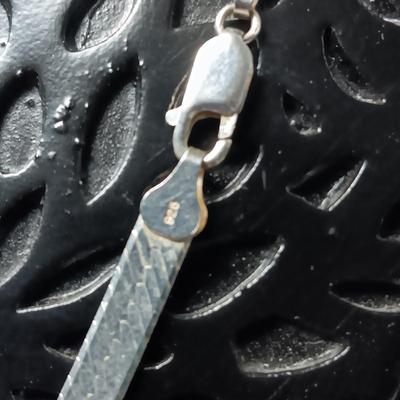STERLING SILVER 28" HERRINGBONE NECKLACE 24.75g
