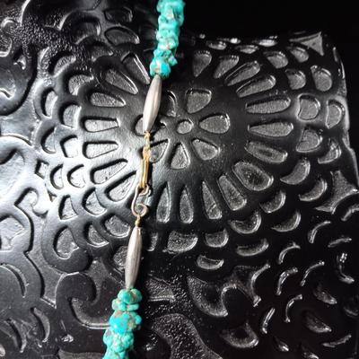 NAVAJO TURQUOISE NUGGET 24" NECKLACE