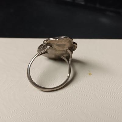 2 STERLING NATIVE AMERICAN MADE RINGS SIZES 4 & 6 1/4