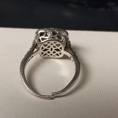 2 STERLING SILVER RINGS BOTH ARE SIZE 8