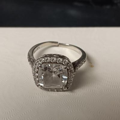 2 STERLING SILVER RINGS BOTH ARE SIZE 8