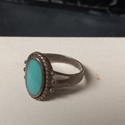 2 STERLING SILVER RINGS BOTH ARE SIZE 8
