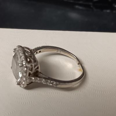 2 STERLING SILVER RINGS BOTH ARE SIZE 8