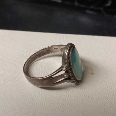 2 STERLING SILVER RINGS BOTH ARE SIZE 8