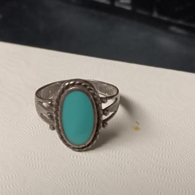 2 STERLING SILVER RINGS BOTH ARE SIZE 8