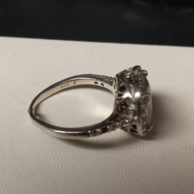 2 STERLING SILVER RINGS BOTH ARE SIZE 8
