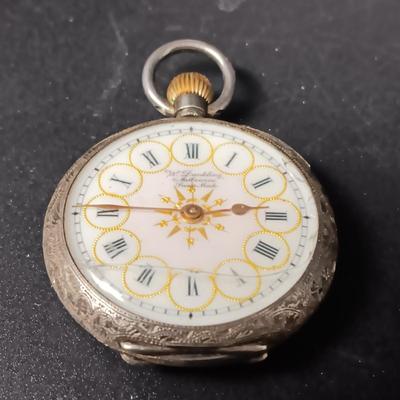 STERLING SILVER W DUNKLING MELBOURNE SWISS MOVEMENT WATCH