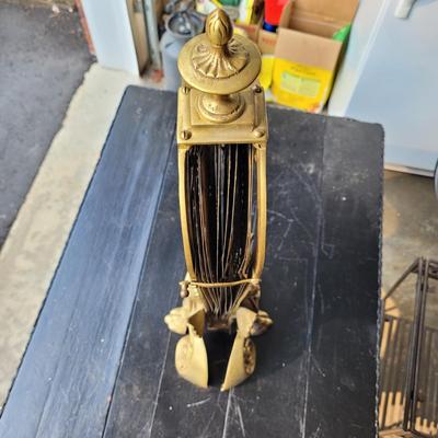 Brass Griffin "Peacock" Style Fireplace Screen (G-EL)
