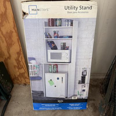 White Utility Stand NIB (G-BM)