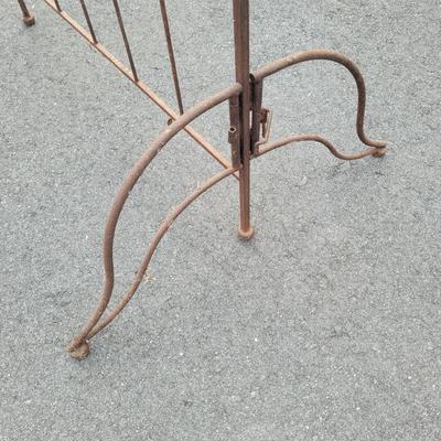 Rustic Wrought Iron Plant Stand & Small Three Pot Stand (G-EL)
