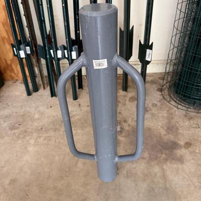 Green Fence Posts and Wired Fencing and More (G-BM)