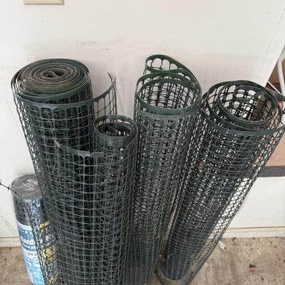 Green Fence Posts and Wired Fencing and More (G-BM)
