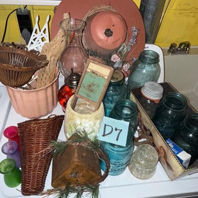 D7-Glass frogs, canning jars + extras