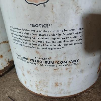 Pair of Vintage Phillips 66 Oil Cans